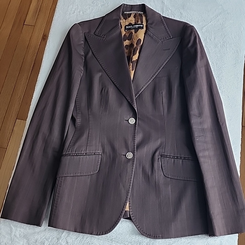 Dolce & Gabbana Chocolate Brown Blazer - Picture 2 of 14